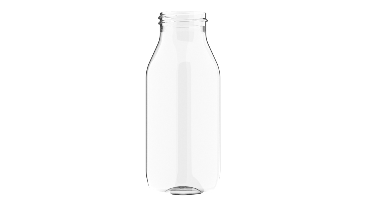 Флаконы PET серии "SQUARE MILK", резьба 38/400 с квадратный дном 2